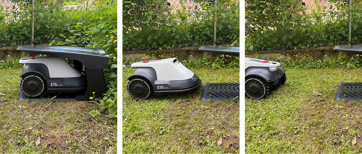 Nachdem alles eingerichtet wurde, kann es schon losgehen mit dem Mähen