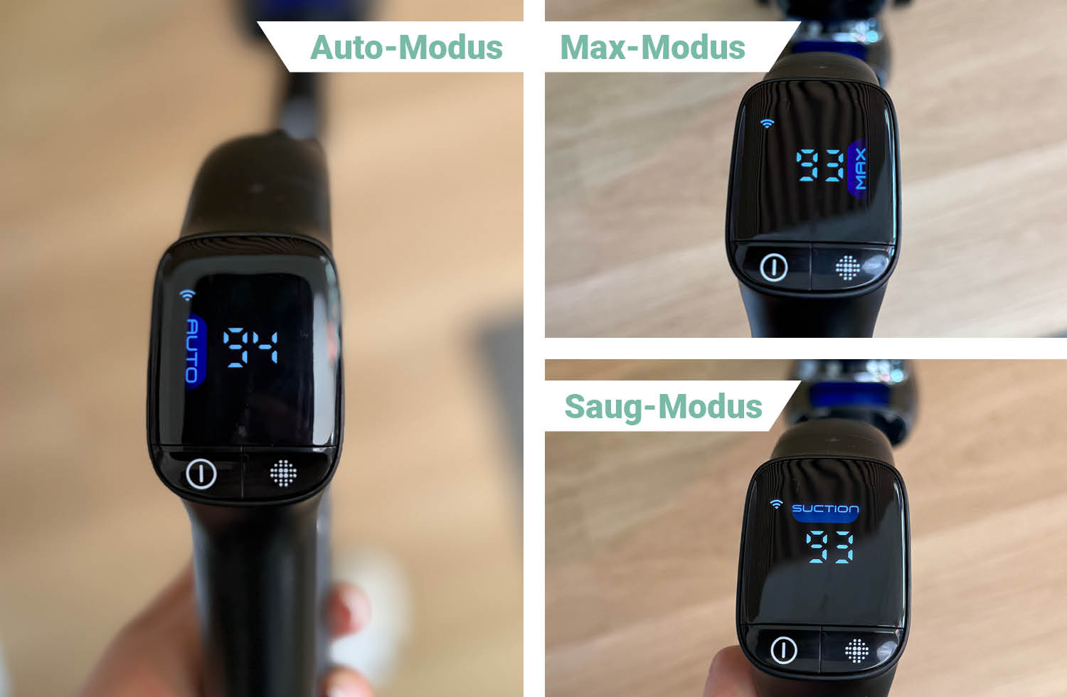 Nun beschäftigen wir uns mit den Modi des Tineco One Floor S9 Artist