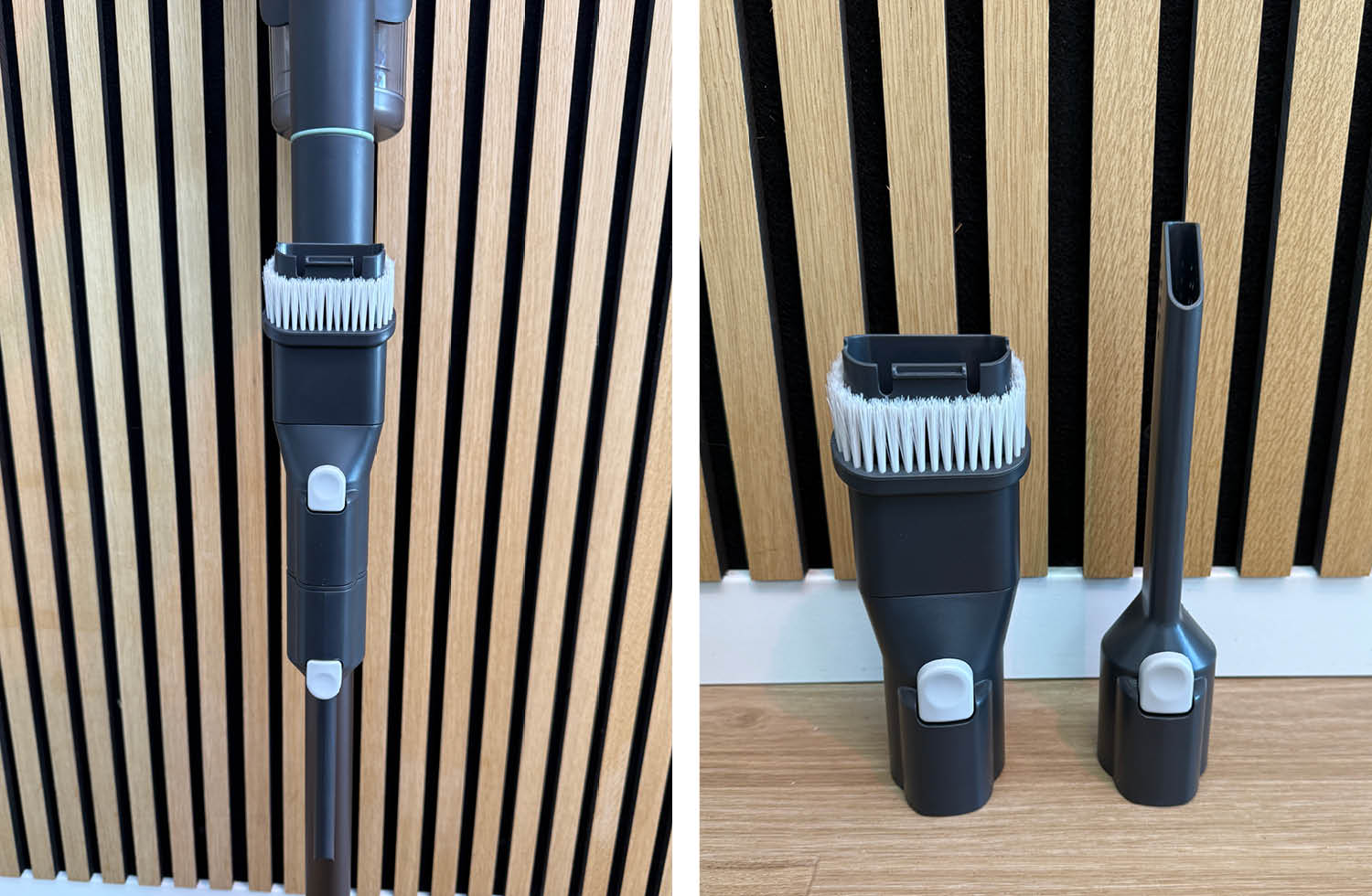 Nun sehen wir die Aufsätze des Philips AquaTrio 7000 Cordless