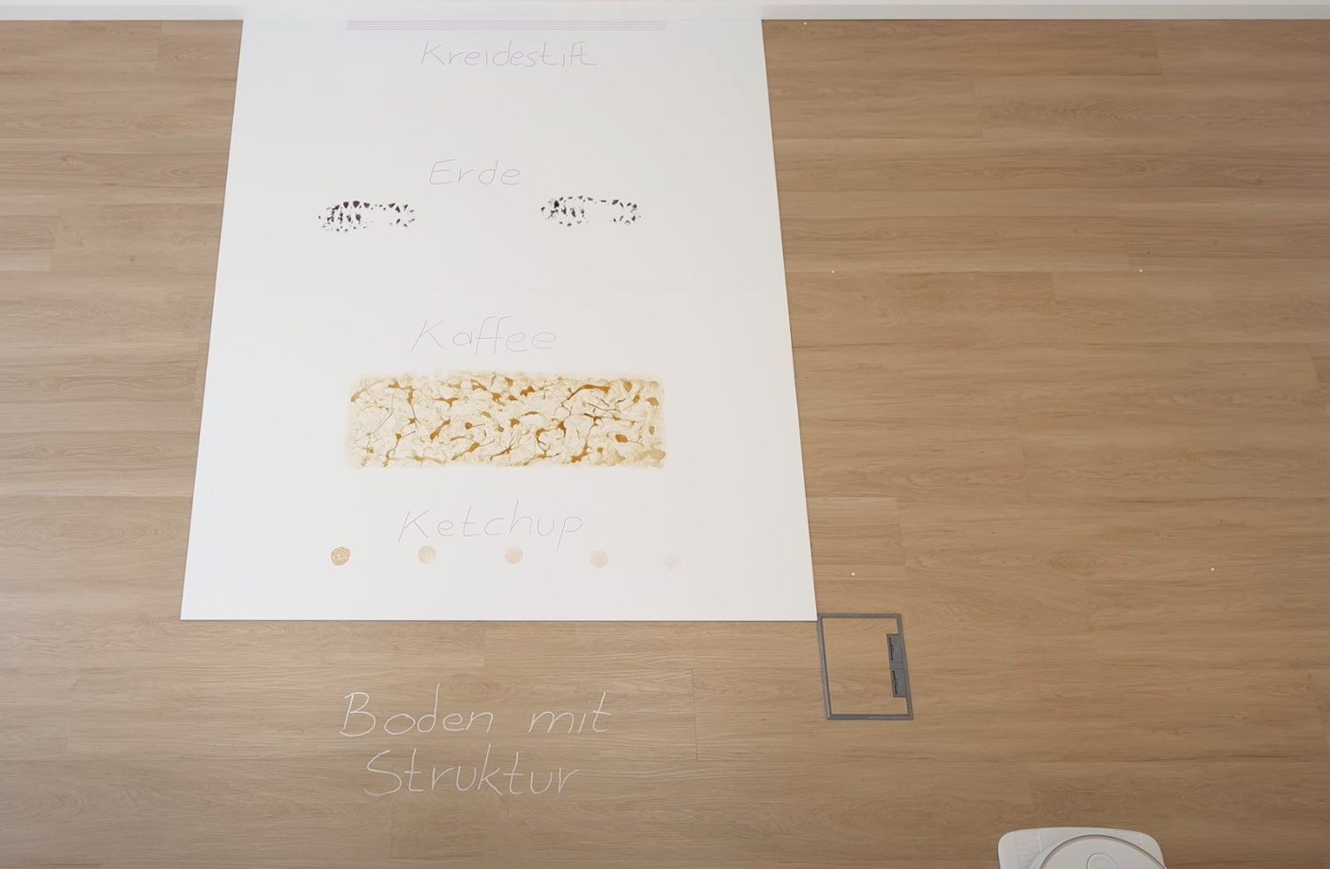 Wir schauen uns die Wischleistung des Mova V50 Ultra Complete an