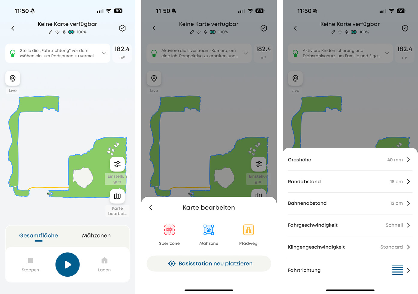 eufy E15 - App - Karte