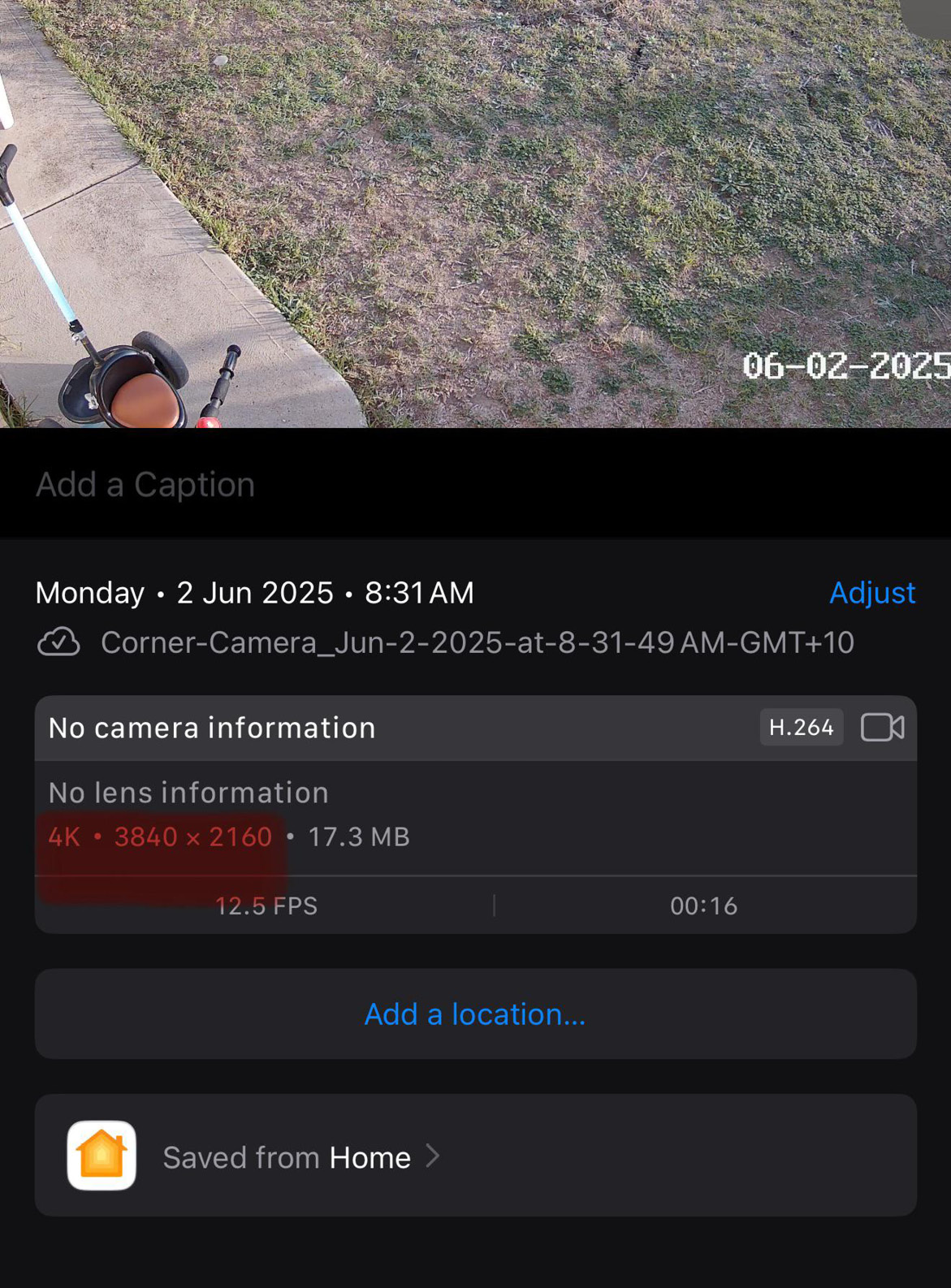 4K Auflösung HomeKit