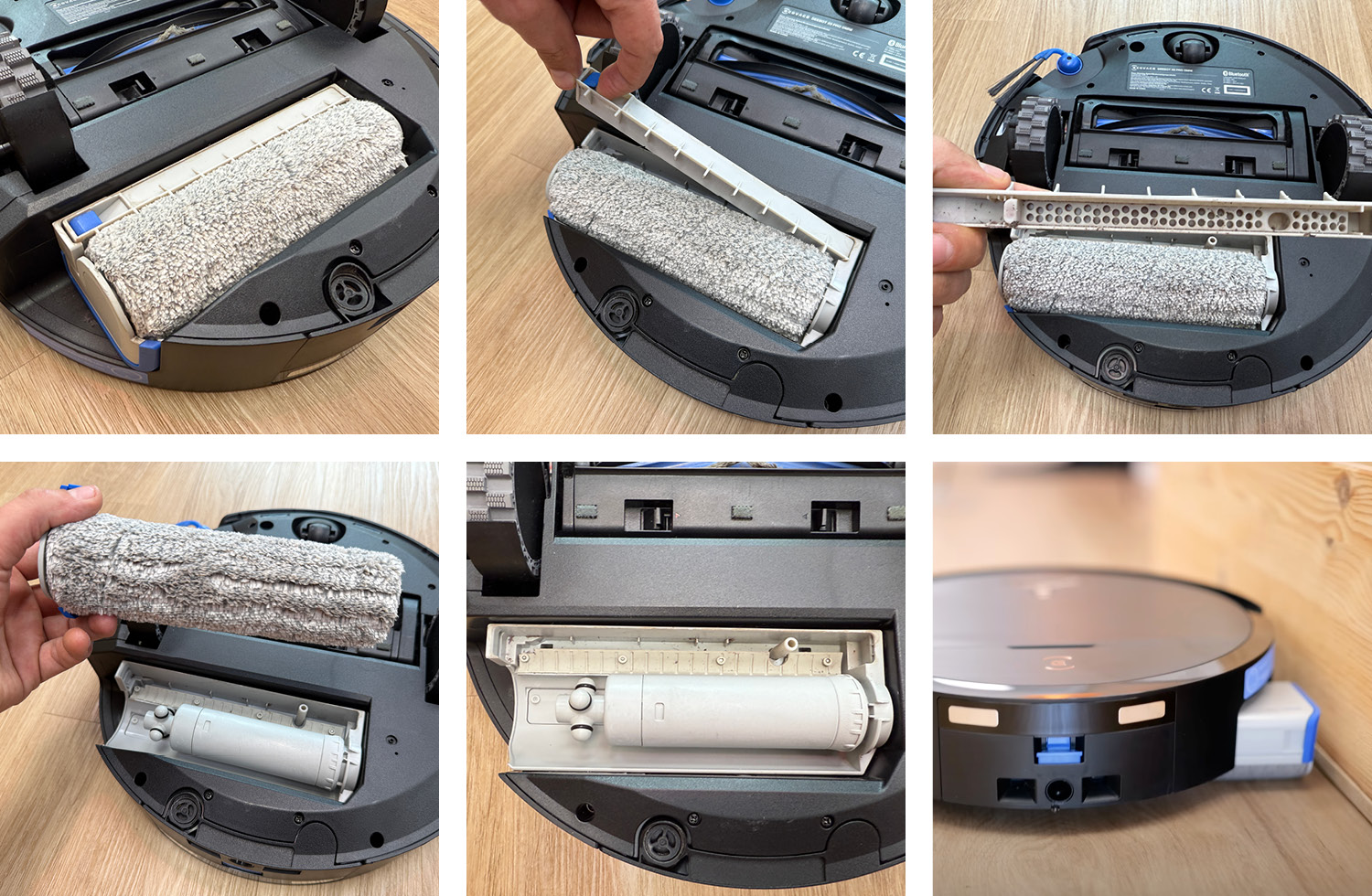 Das ist die eingesetzte Wischwalze des ECOVACS DEEBOT X9 PRO OMNI, die sich automatisch ausfahren lässt