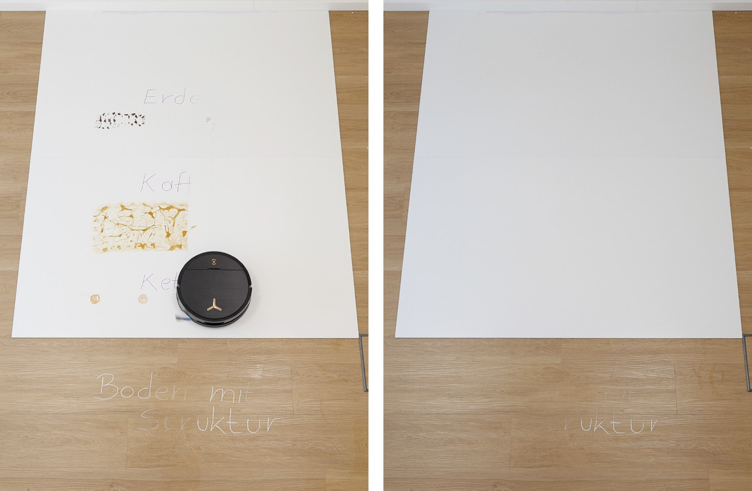 Der ECOVACS DEEBOT X9 PRO OMNI hat hervorragend den groben Schmutz entfernt