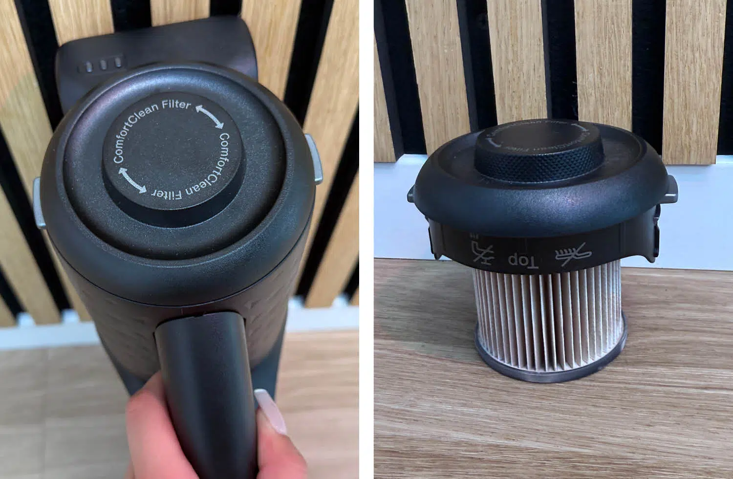 Der Filter des Miele Duoflex HX1 Total Care