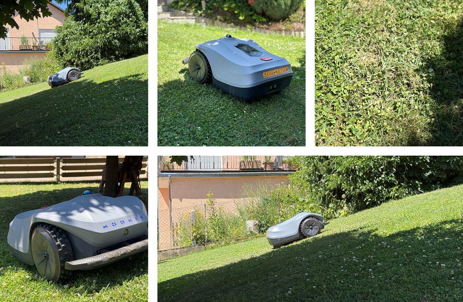 Der Hookii Neomow X kann gut klettern, jedoch findet er schnell seine Grenze