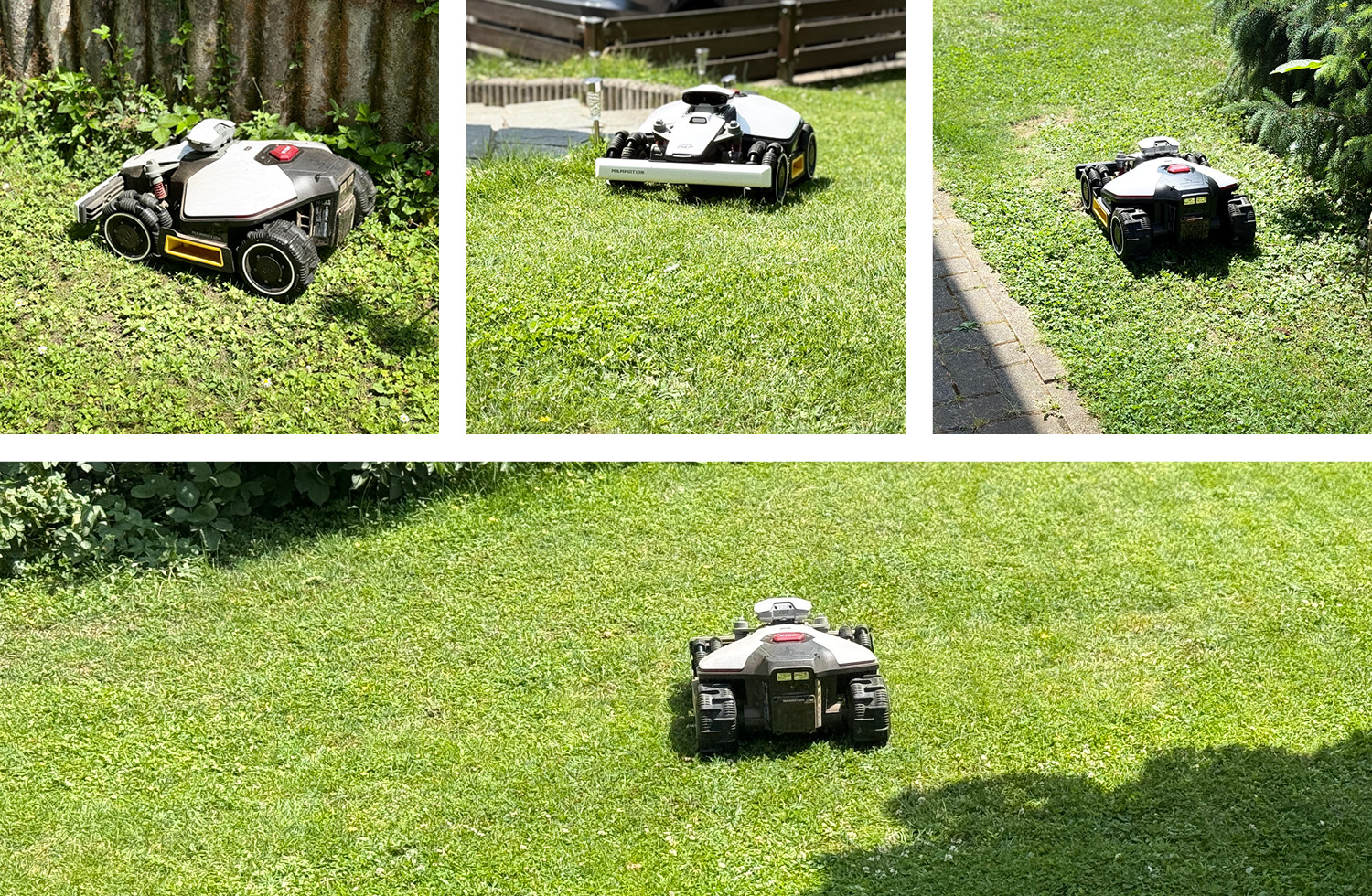 Der Mammotion LUBA Mini AWD navigiert in kerzengeraden Bahnen