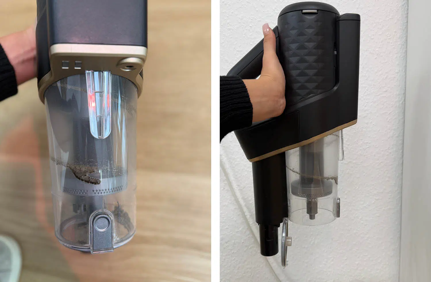 Der Staubauffangbeehälter des Miele Duoflex HX1 Total Care