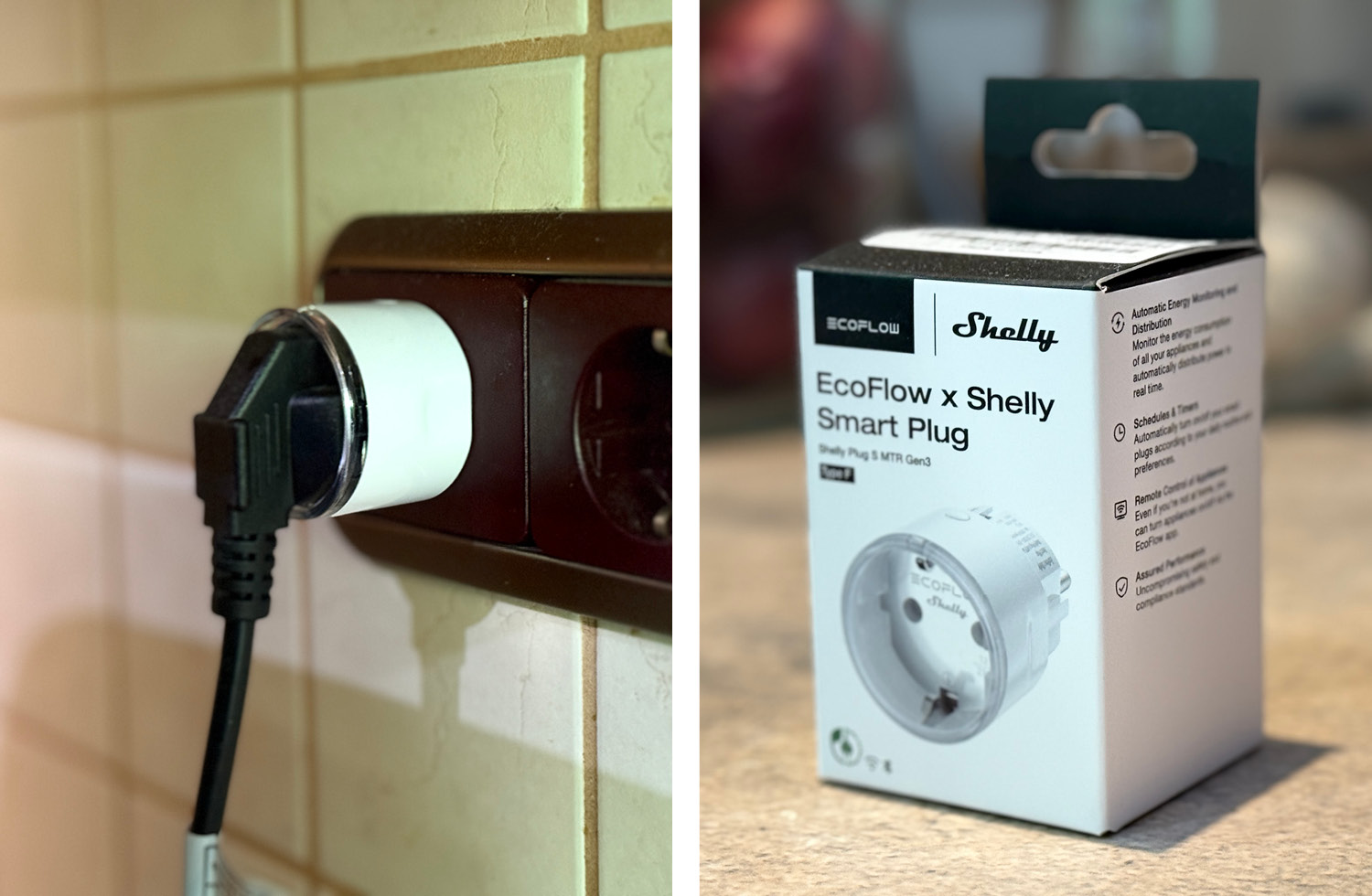 Die EcoFlow-Shelly-Smart Plugs überwachen kontinuierlich den Stromverbrauch und senden die Daten an den EcoFlow STREAM