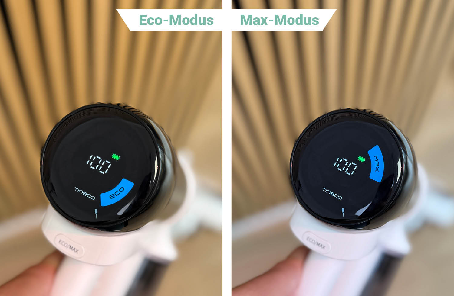 Die Modi des Wischsaugers