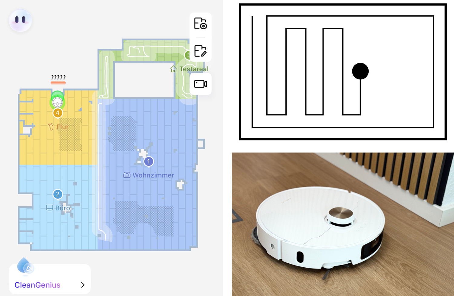 Die Navigation des Dreame L40s Pro Ultra ist intelligent