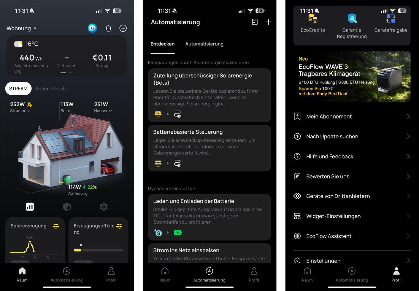 EcoFlow STREAM - App - Die EcoFlow-App
