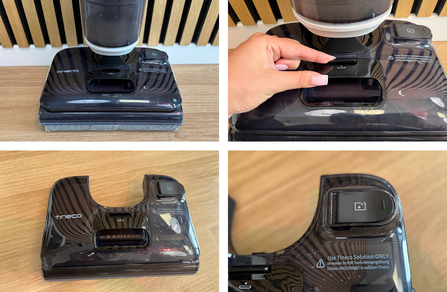 Hier der wassertank des Tineco Floor One S6 Strech Plus