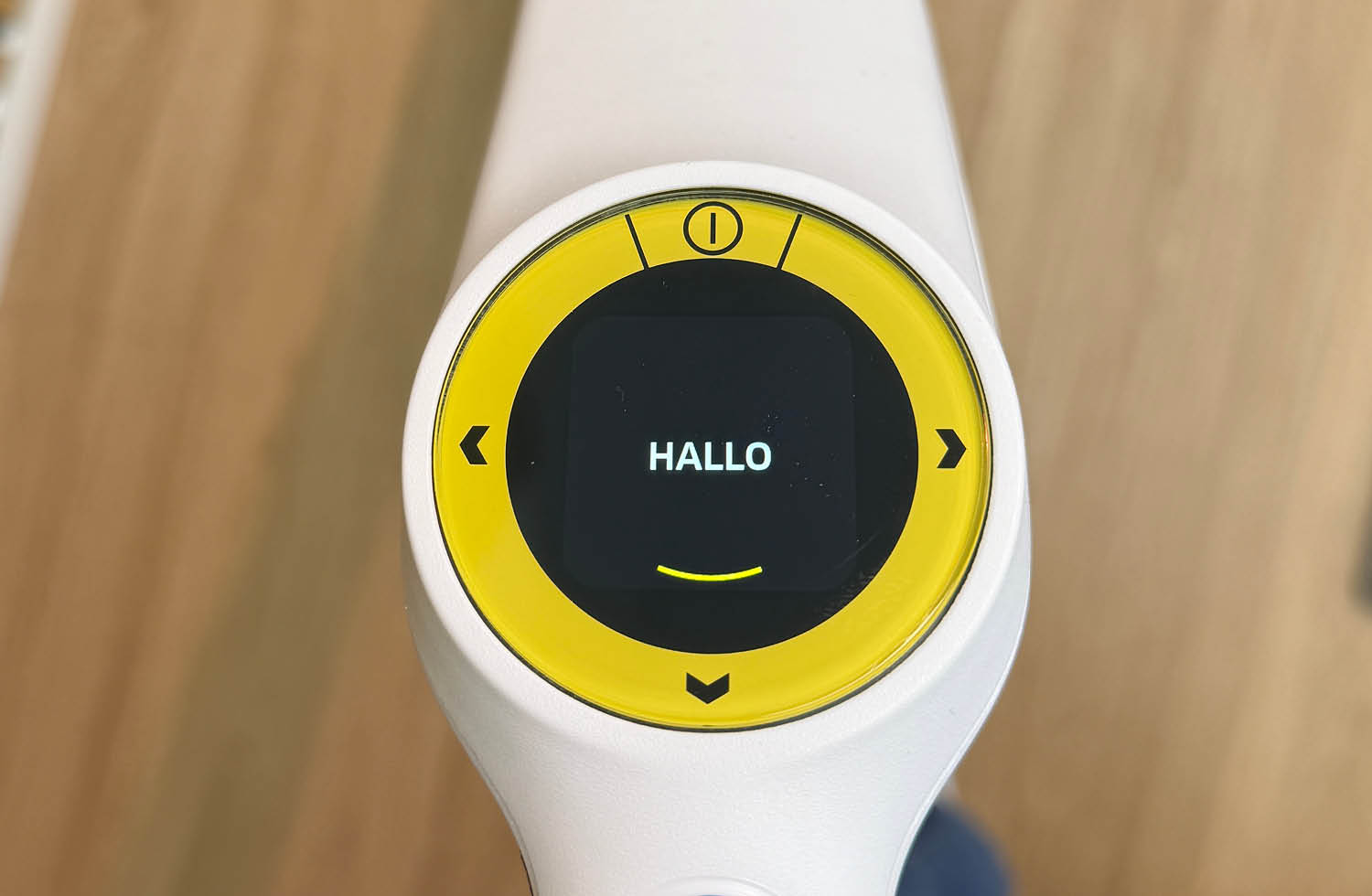 Hier seht ihr das Display des Kärcher FC 8