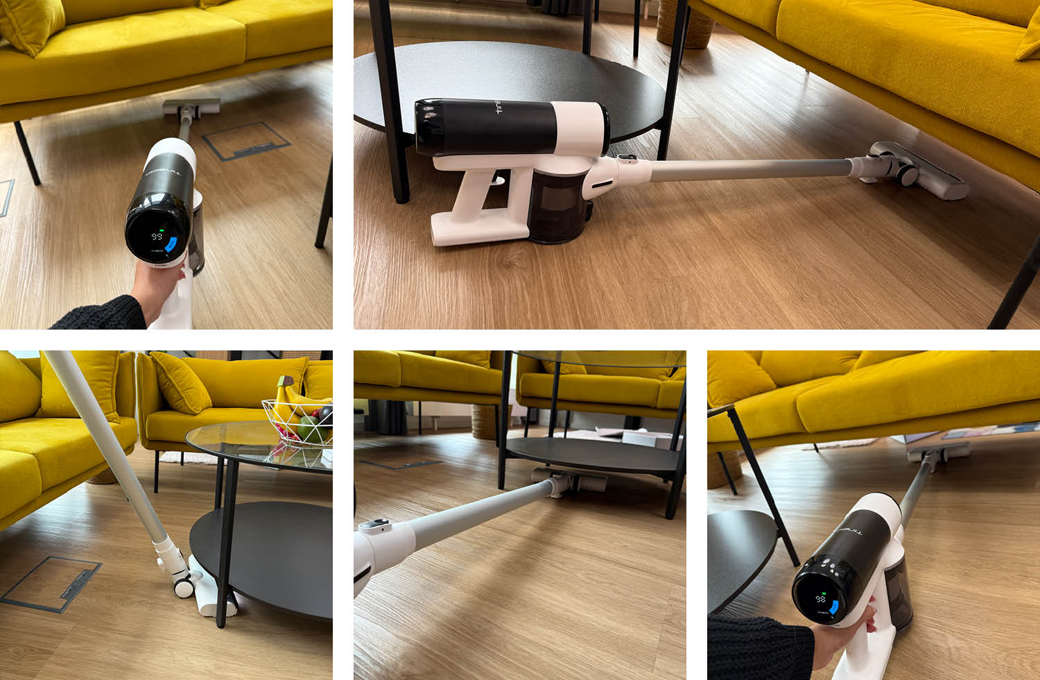 Hier seht ihr die Flexibilität des Tineco Floor One Switch S6 Stretch Plus Akkusaugers