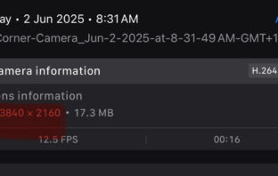 HomeKit Secure Video 4K Speicherung