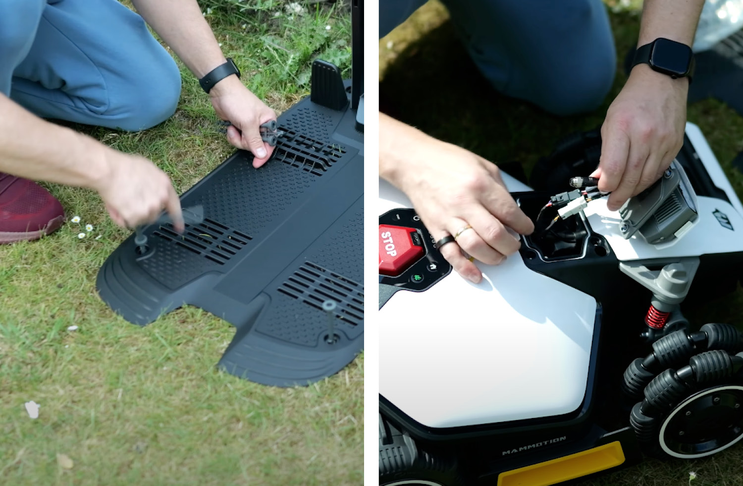 Jetzt geht es an den Aufbau des Mammotion LUBA Mini AWD