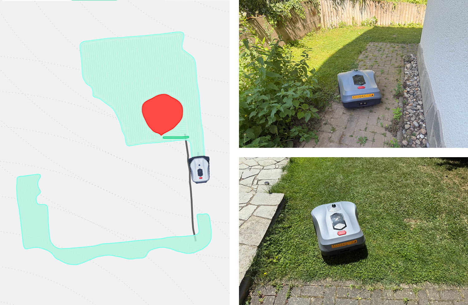 Man kann mehrere Zonen und auch Sperrbereiche einrichten