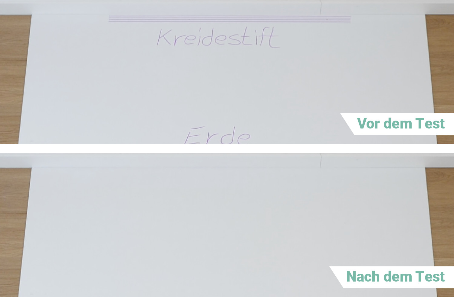 Wie man erkennt, hat er den Rand komplett säubern können