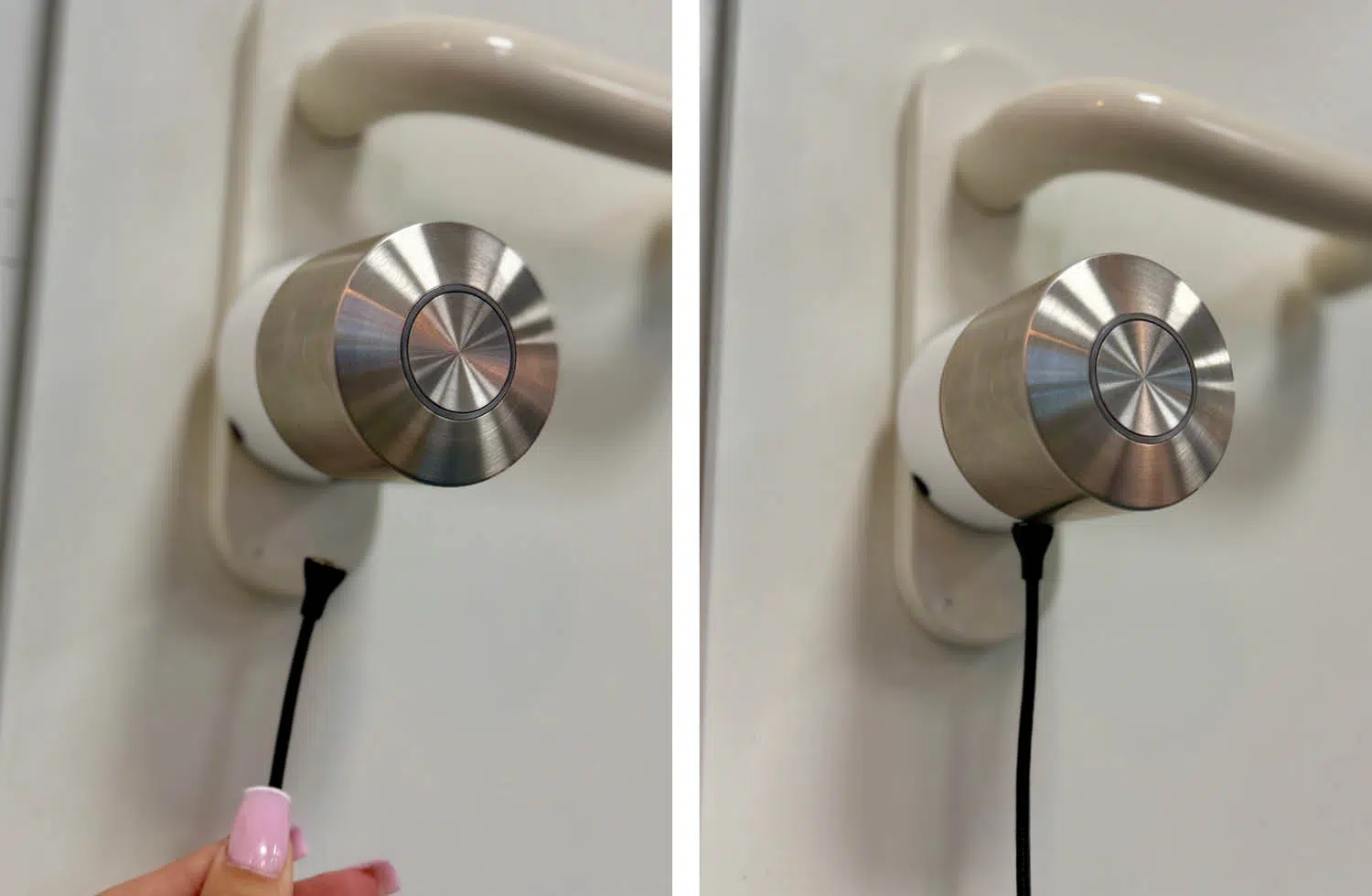 Das Ladegerät des Nuki smart Locks