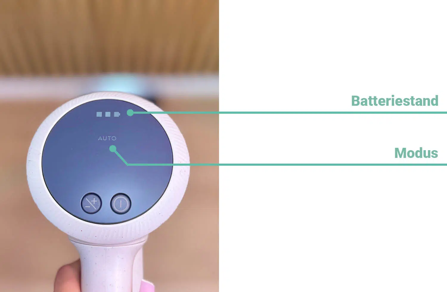 Das display des AEG Animal 8000