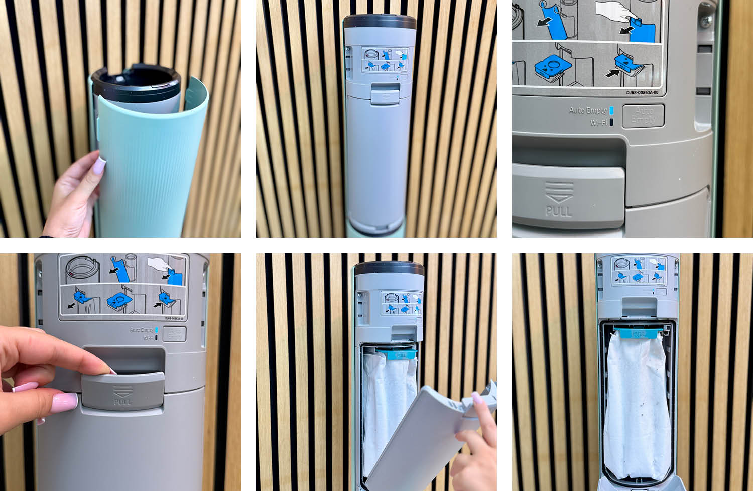 Das innere der Absaugstation