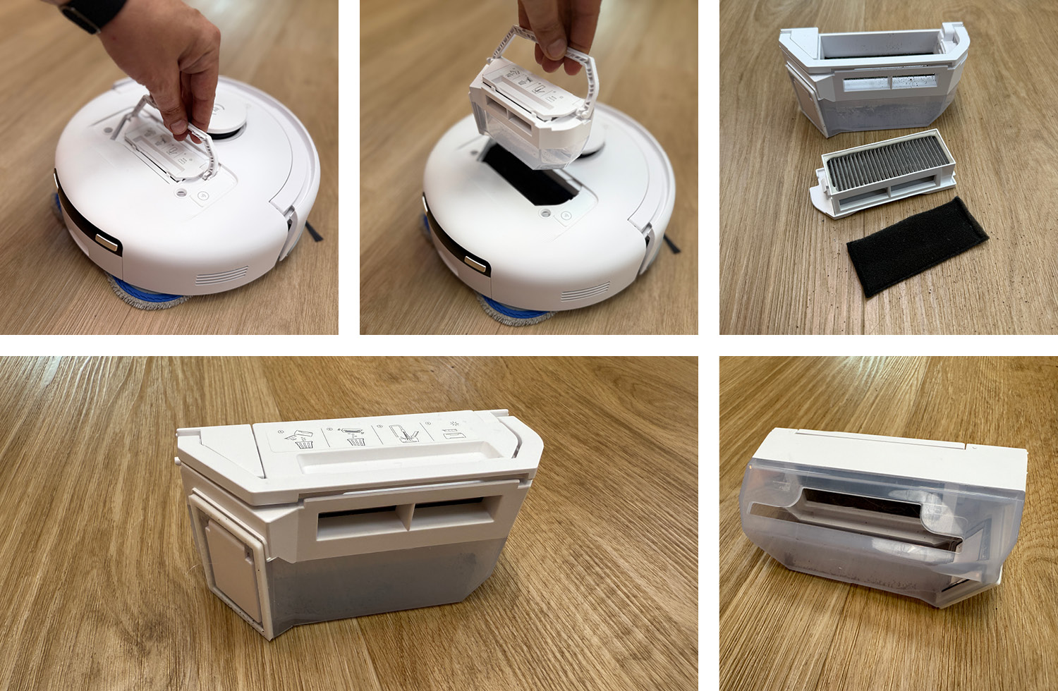 Das ist der Staubbehälter des ECOVACS DEEBOT mini