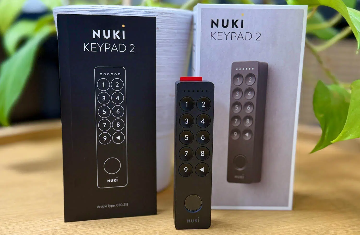 Der Lieferumfang des Nuki Smart Lock Pro Keypad