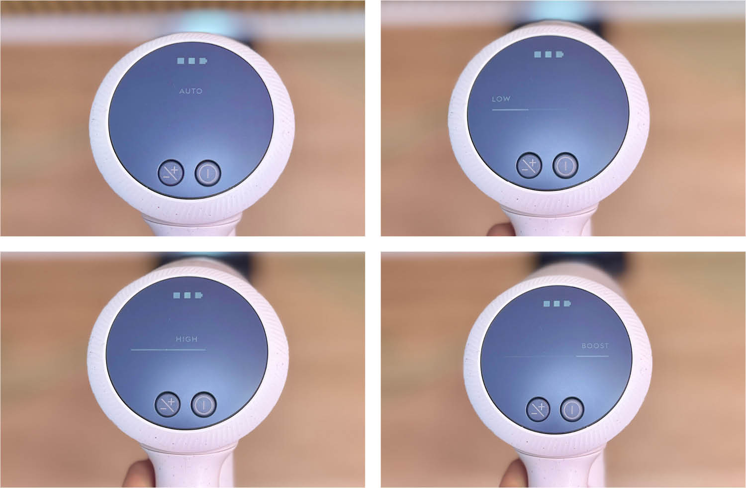 Die Modi des Akkusaugers