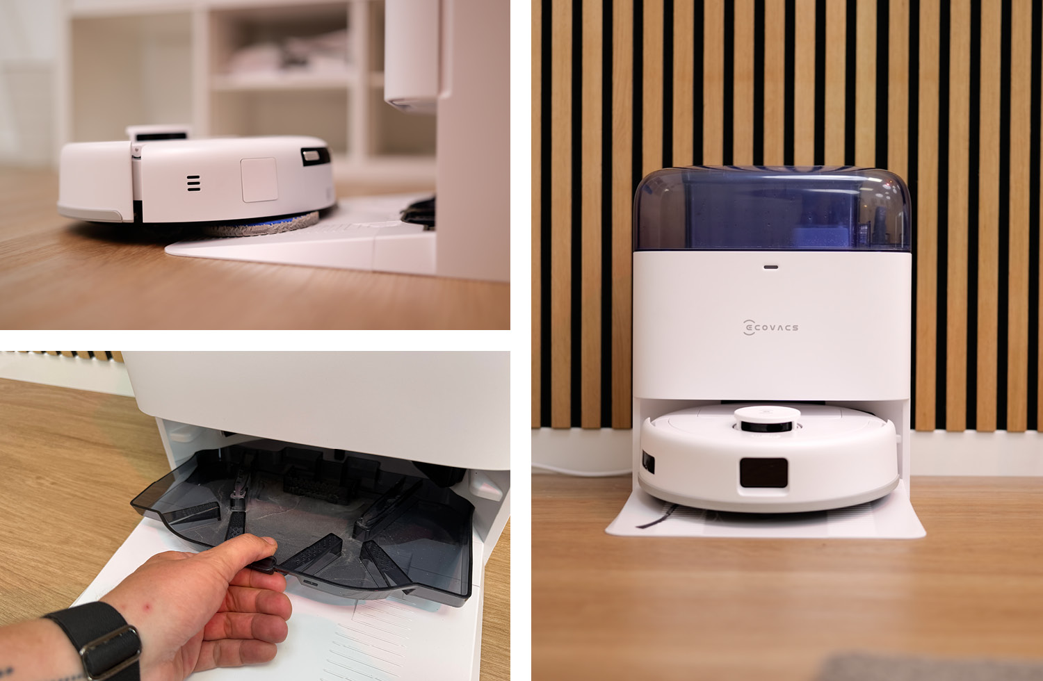 Die Moppwäsche und Mopptrocknung wird über die Station ausgelöst