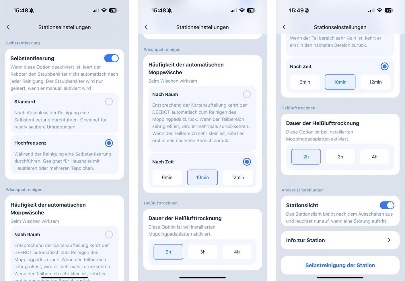 ECOVACS DEEBOT mini - App - Station
