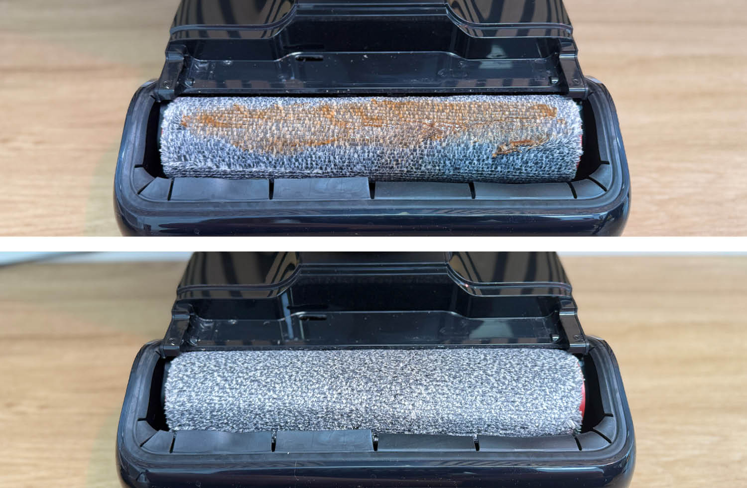 Selbstreinigungsergebnis des Dreame Wischsaugers