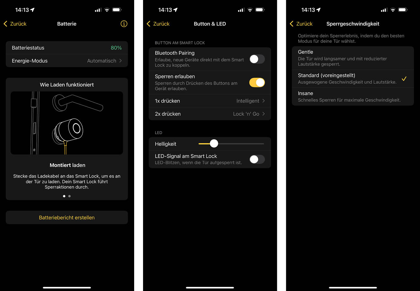 Weitere App Funktionen
