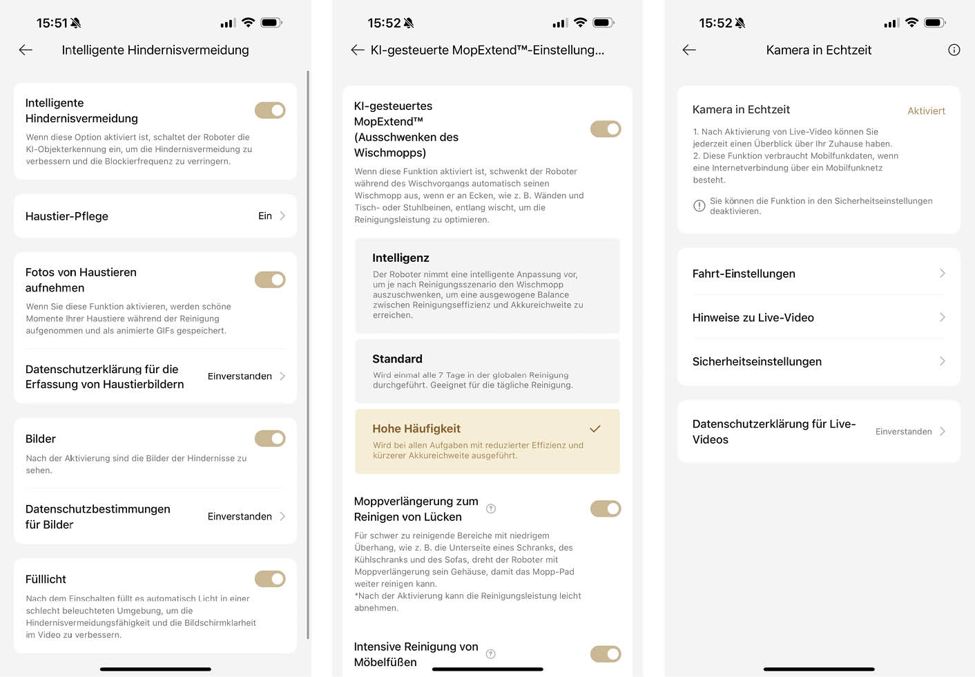 App KI Funktionen Dreame L40 Ultra AE