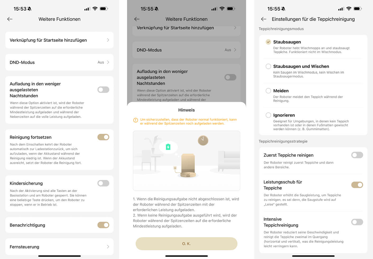 App Roboter Funktionen1 Dreame L40 Ultra AE