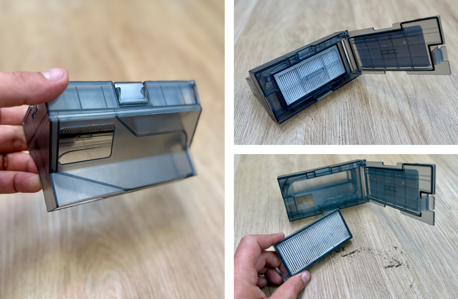 Das ist der Staubbehälter des Mova Z60 Ultra Roller Complete