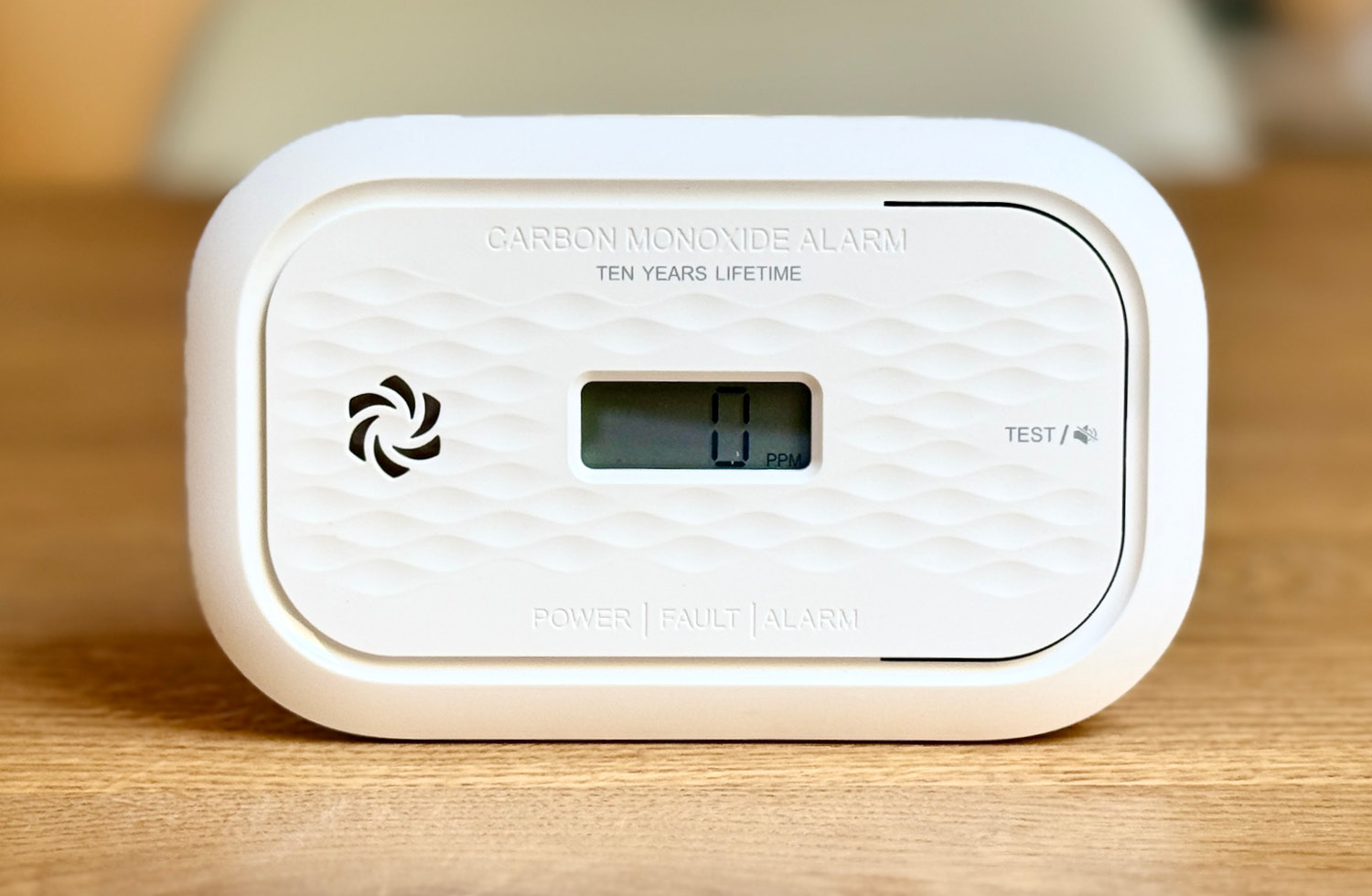 Das ist die Front des Kohlenmonoxid-Melders von Andyssey