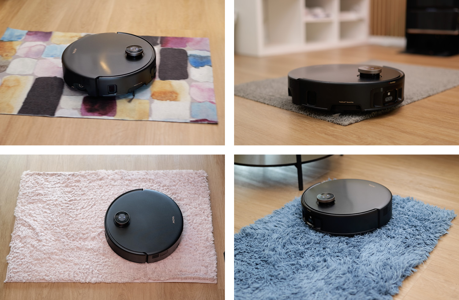 Die Navigation auf Teppich klappt, solange die fasern nicht allzu lang sind