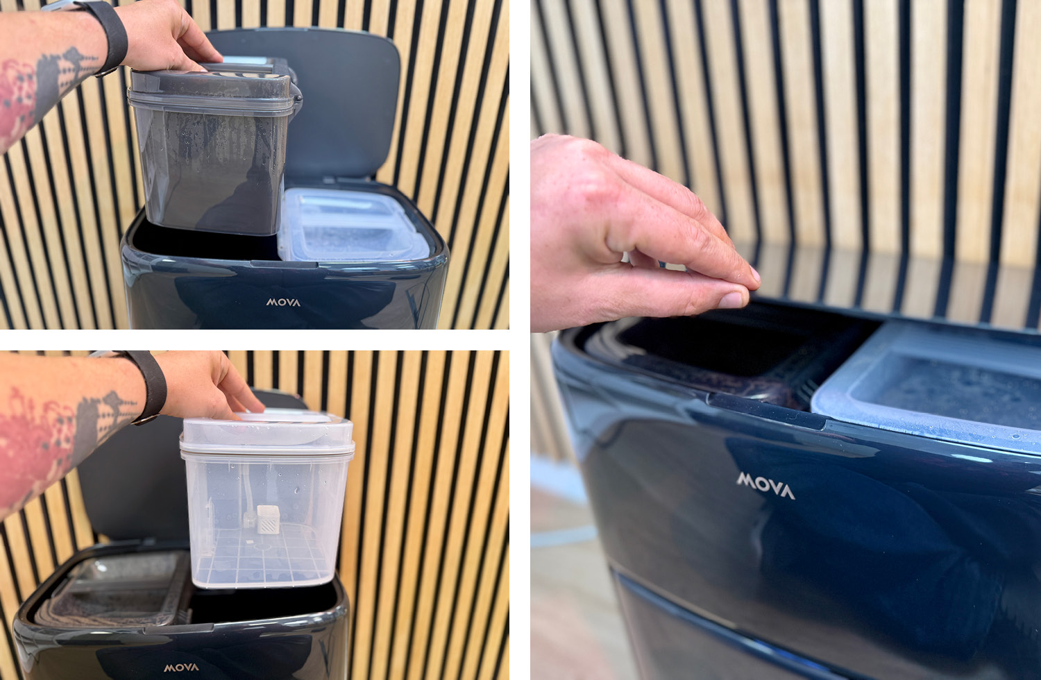 Die Wassertanks der Station verbergen sich unter einer Klappe auf der Oberseite