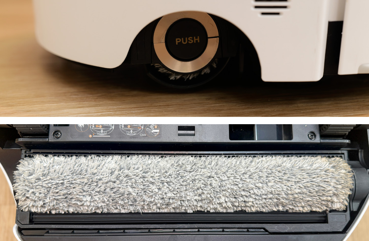 Die neuartige Wischwalze arbeitet wie die eines Wischsaugers