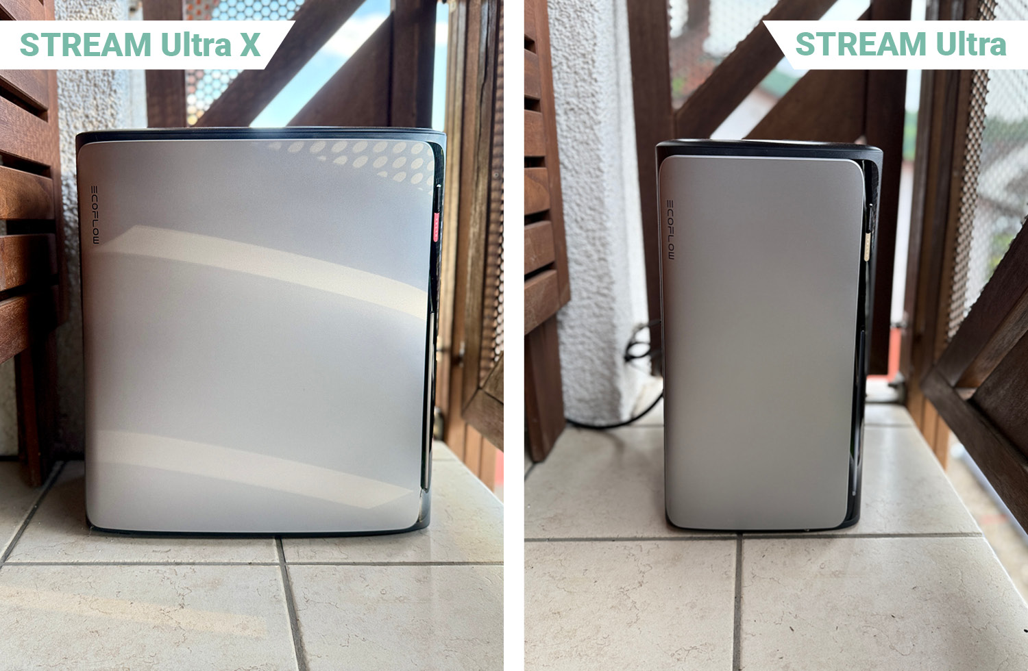 EcoFlow STREAM Ultra und Ultra X im Größenvergleich