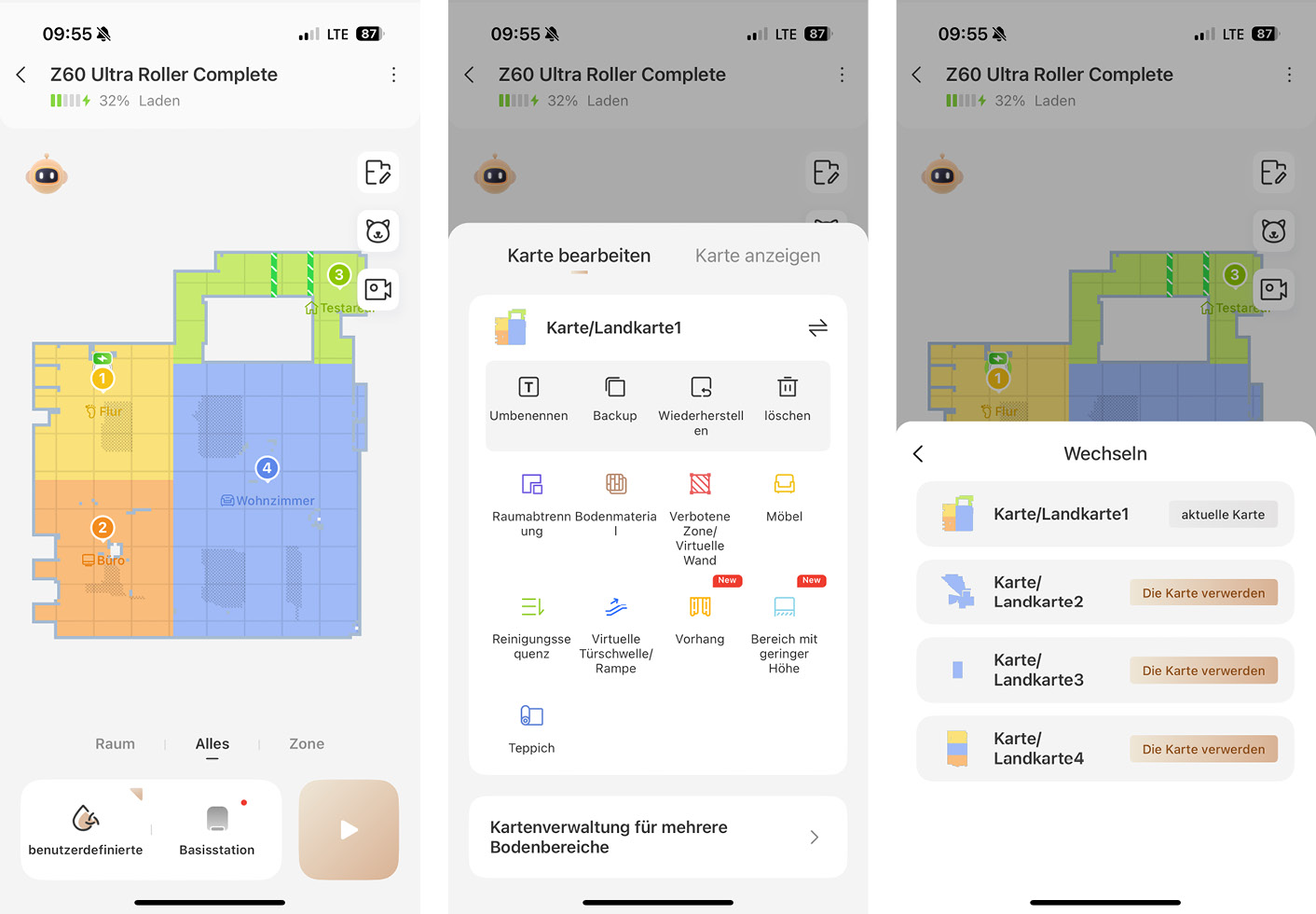 Mova Z60 Ultra Roller Complete - App - Karte