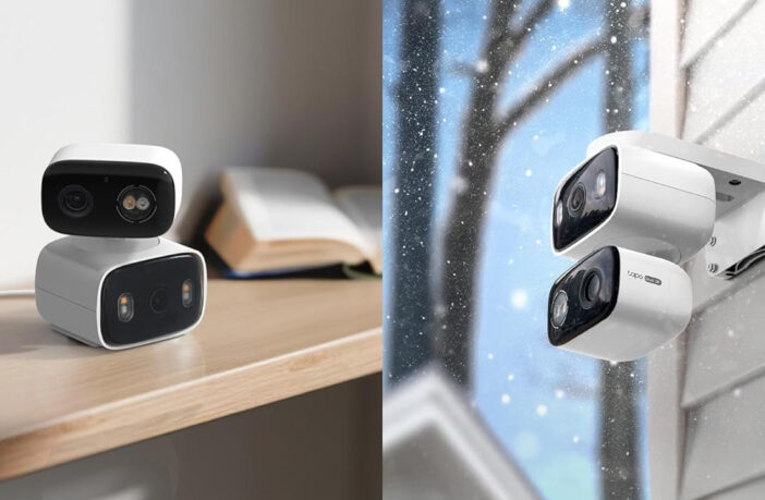 Neue Tapo Überwachungskamera Dual-Objektiv