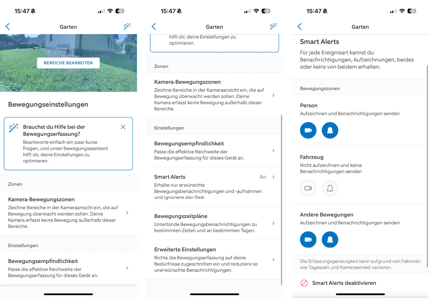 Ring Outdoor Cam Plus - App - Bewegung