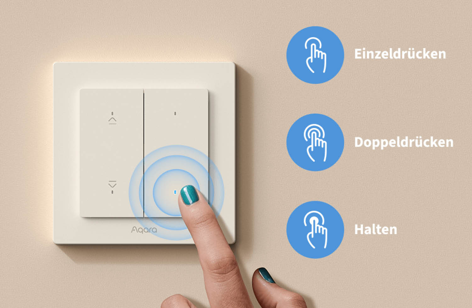 Aqara Rolladenschalter H2 EU Bild