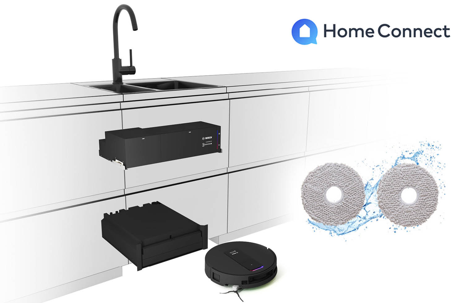 Bosch ECOVACS Einbau-Saugroboter Bild