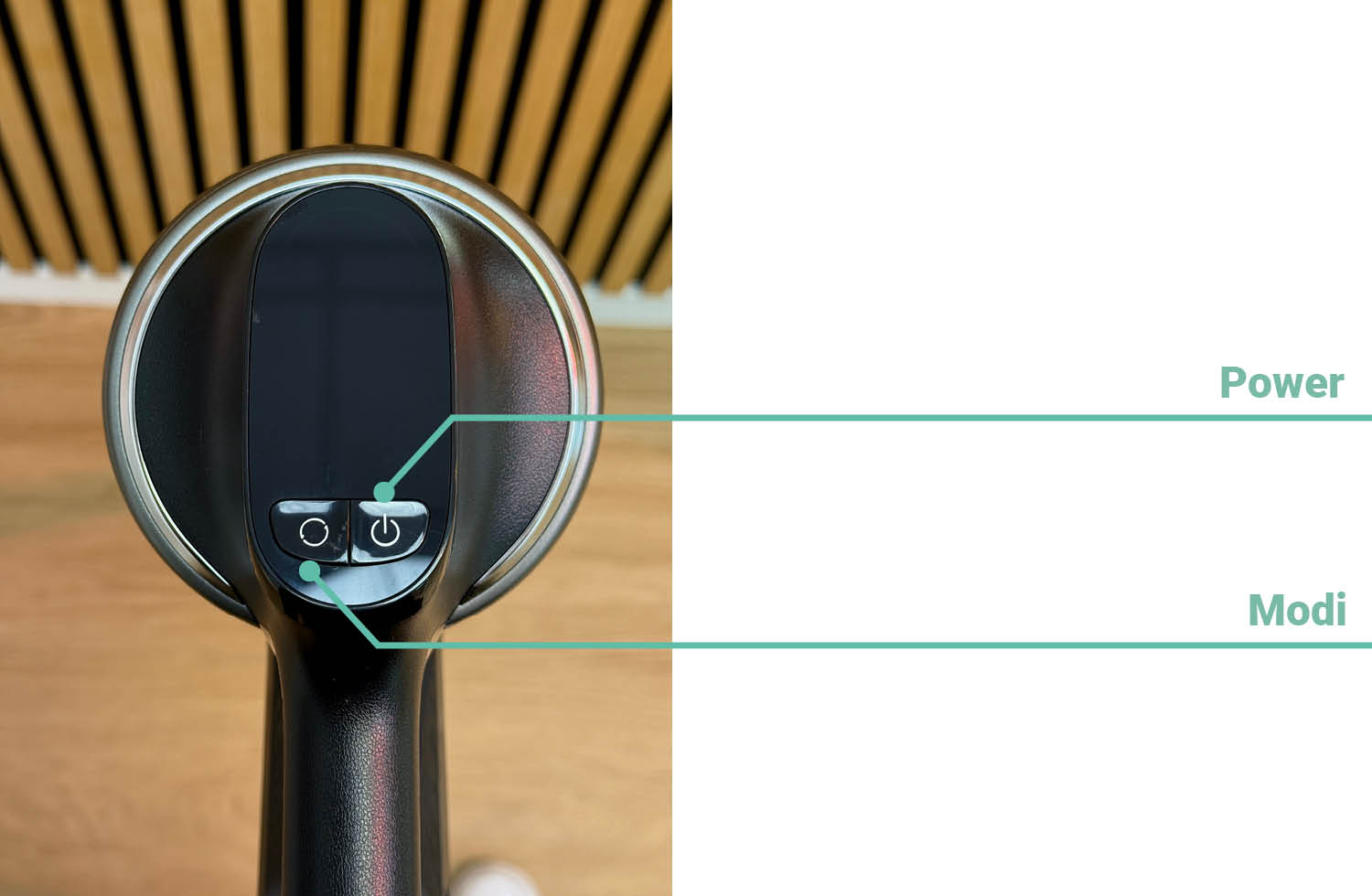 Die Bedienelemente des Dreame Z40 Station