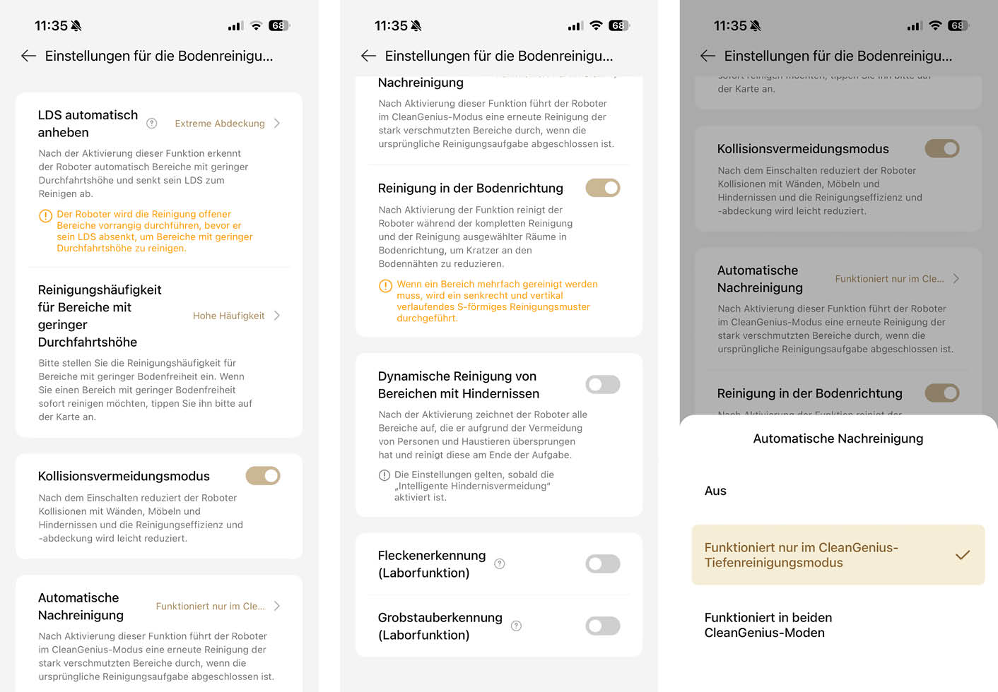 Dreame Aqua10 Ultra Track Complete App Bodenreinigung