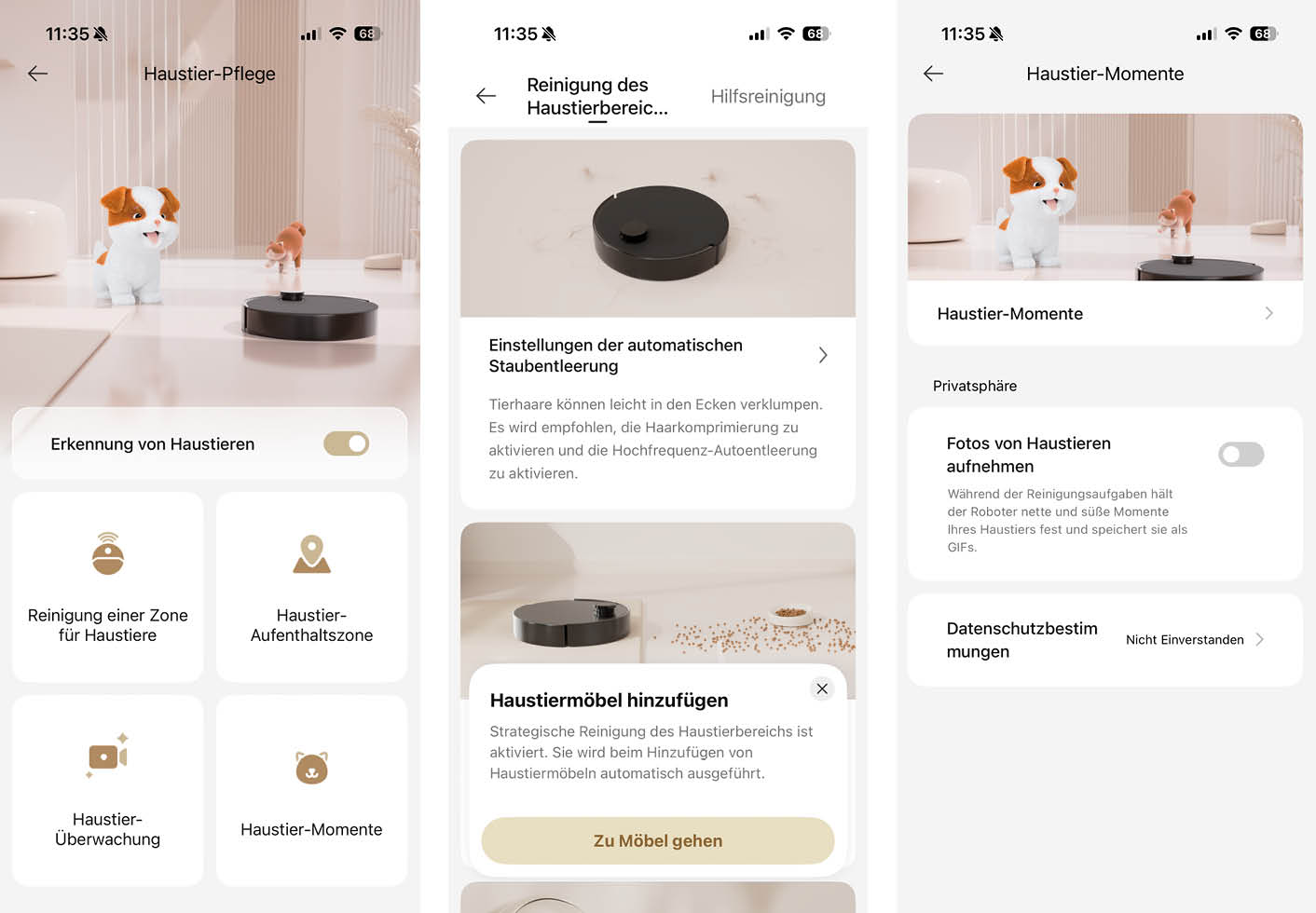 Dreame Aqua10 Ultra Track Complete App Haustiere
