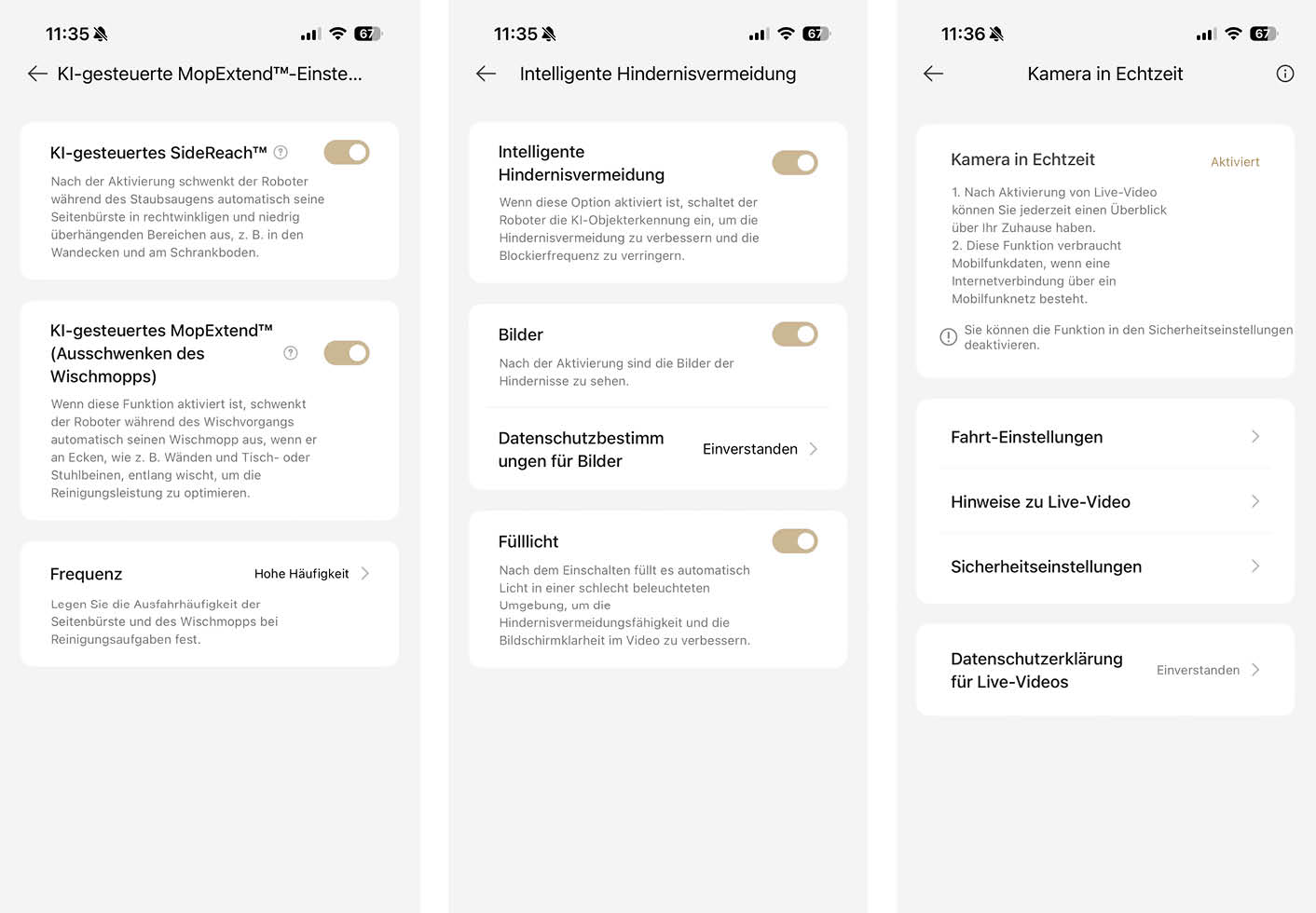 Dreame Aqua10 Ultra Track Complete App KI Kamera
